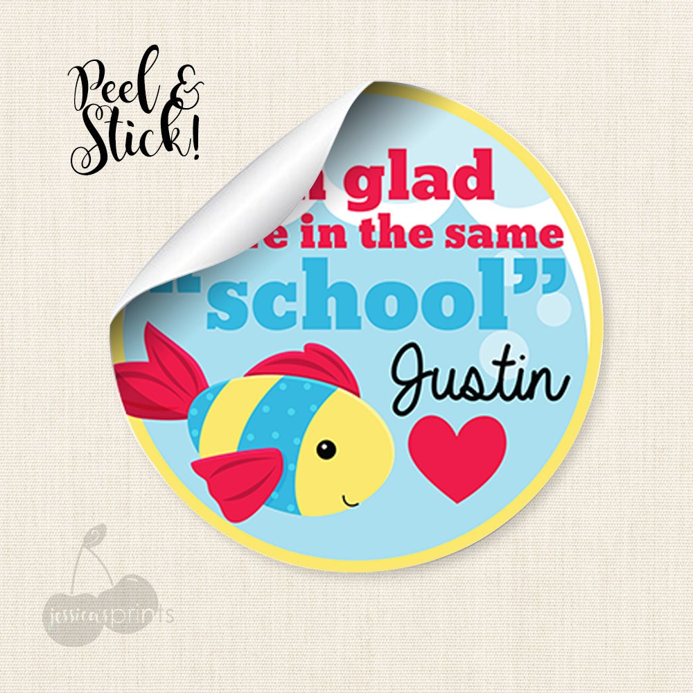 Personalized Stickers I'm Glad We're in the Same | Etsy