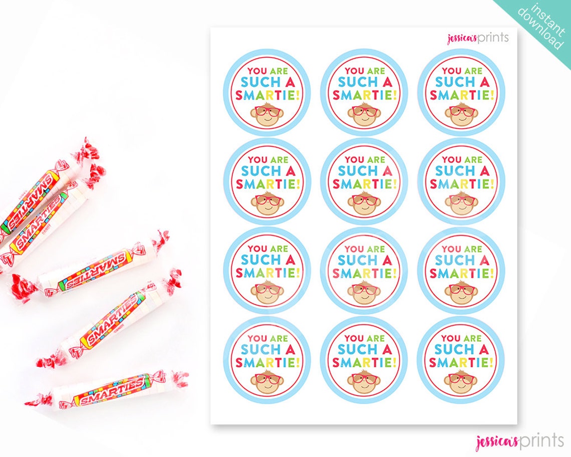 Instant Download You Are Such A Smartie Printable Party | Etsy