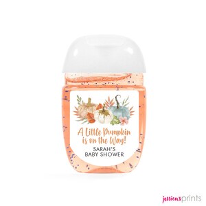 Autocollants Personnalises De Douche De Bebe De Citrouille Etsy