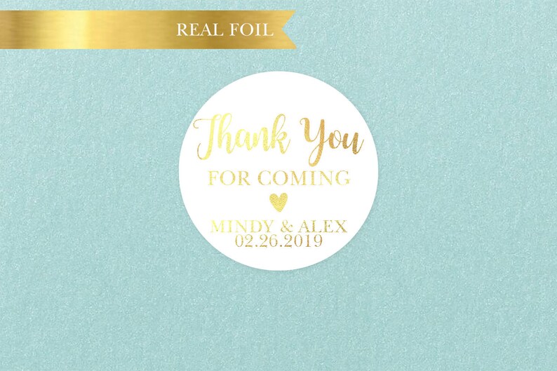 Personalized Foil Wedding Stickers Wedding Party Stickers Custom Foil Wedding Circle Stickers Bride /& groom Modern Wedding Party Favors