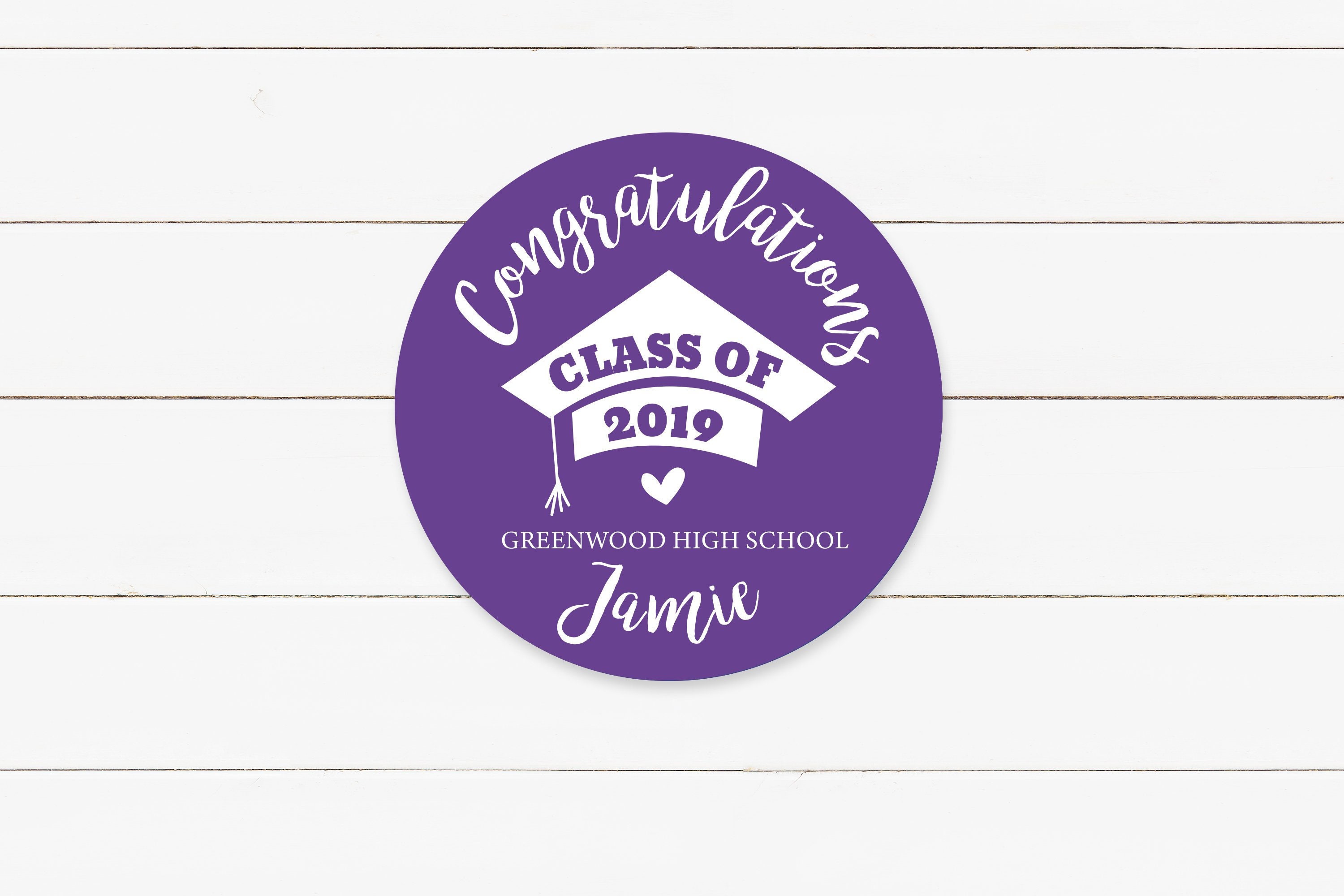 Choose your Color Personalized Graduation Stickers Graduation Etsy