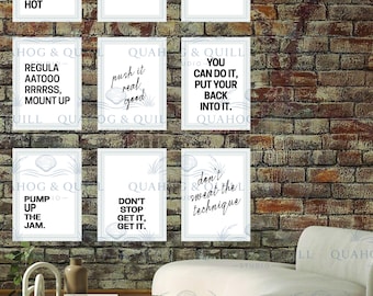Rap Lyric Collage Print Set, Inspirational Wall Art (Digital Download)