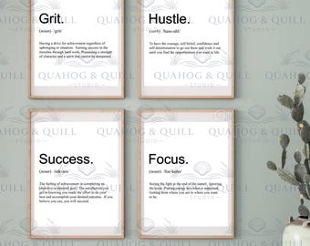 Motivational Definitions Wall Art Print (Digital Download)