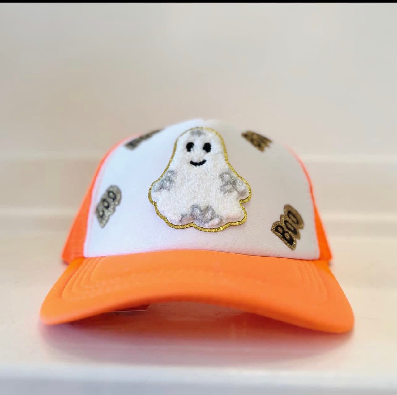 Floral Ghost Patch Trucker Hat | Preppy | VSCO | Baseball Cap | Spooky ...