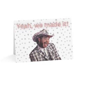 Post Malone Abschlusskarte Herzlichen Glückwunsch Postkarten für Abiturienten College