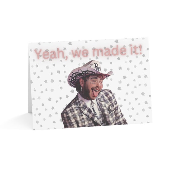 Post Malone Graduation Card Congratulations Posty cards for high school graduates college