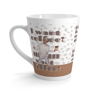 Aaron Carter I want Coffee latte tasse Kaffeeliebhaber Geschenke Backstreet Boys 90er Jahre Boybands 2000er Jahre Musik Hilary duff