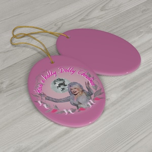 Dolly Parton Christmas Ornament, Country Music Fan Gift