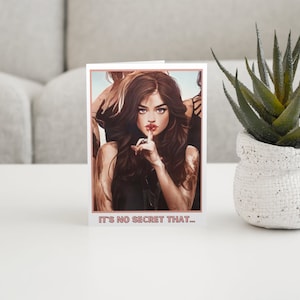 Pretty Little Liars Lustige Geburtstagskarte PPL | Shay Mitchell | Aria Montgomery | Hanna Marin | Spencer Hastings | Rosenholz | Gossip Girl |