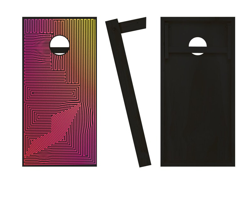 Dimensions Cornhole Boards Regulation Size Game Set Baggo Bean Etsy