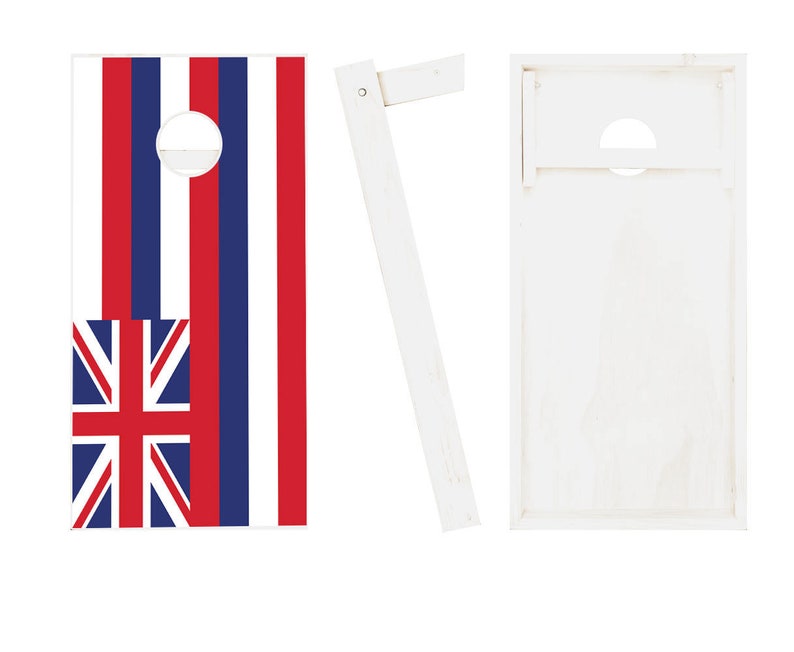 Hawaii Flag Cornhole Boards Regulation Size Game Set Baggo Etsy