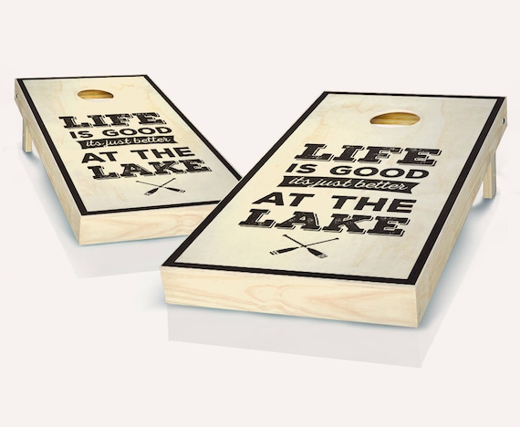 CORNHOLE BOARDS GAME SET Bean Bag Toss 8 ACA Regulation Size Bags ~