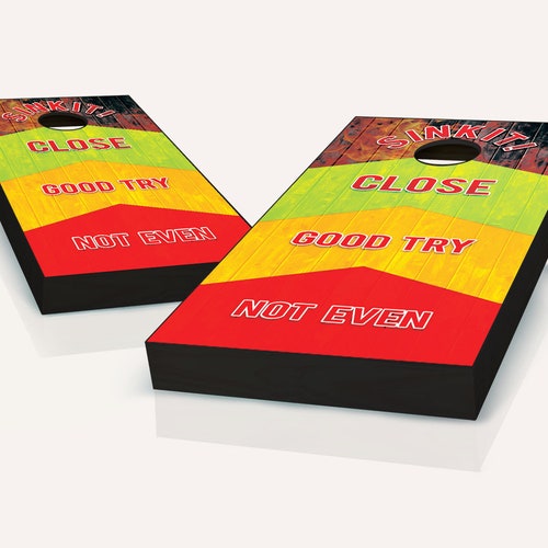 British Flag Cornhole Boards Regulation Size Game Set Baggo Etsy