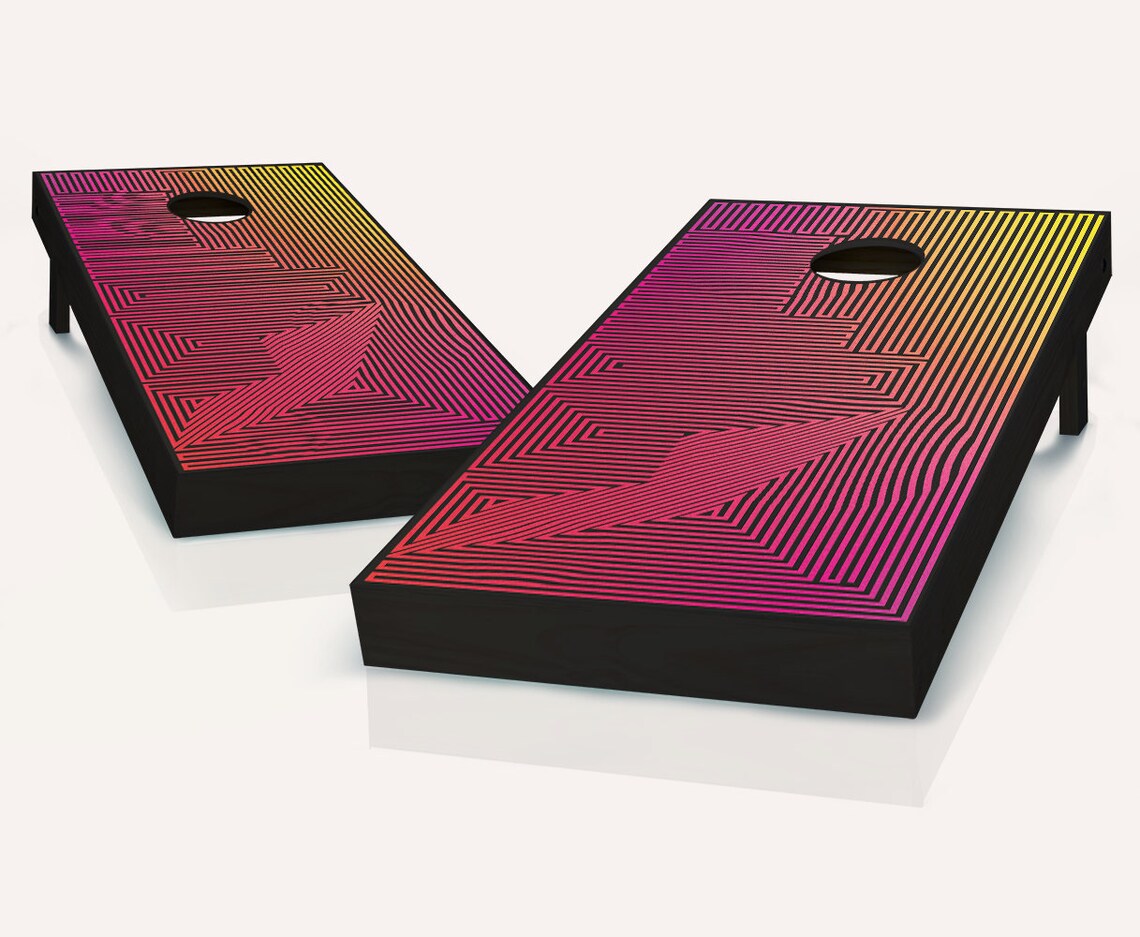 Dimensions Cornhole Boards Regulation Size Game Set Baggo Bean Etsy