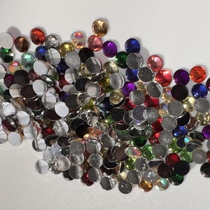 1000 Alta Qualidade Mix Flat Back Resina Strass Diamante Gemas 3 4 5 6 mm (Sem Hotfix)