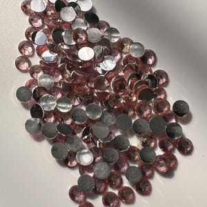 1000 Alta Qualidade Rosa Bebê Fundo Plano Resina Strass Diamante Gemas 3 4 5 6 mm (Sem Hotfix)