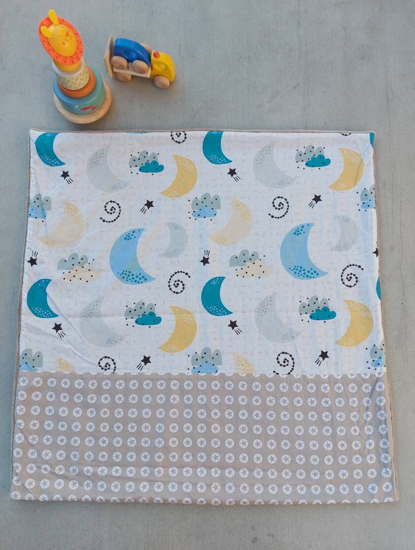 Moon Printed Baby Blanket Etsy