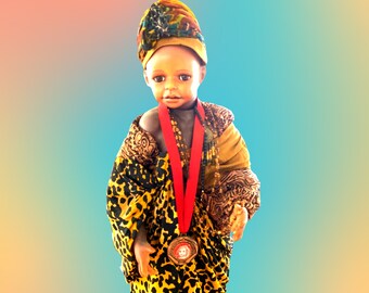 Striking NATIVE ART DOLL..Prize Winning Porcelain Doll...Hand Painted & Dressed Doll...Amazing Nursery Decor...Wonderful Family Keepsake