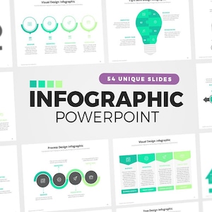 54 PowerPoint Infographic Elements Slides For Business & educational Presentations