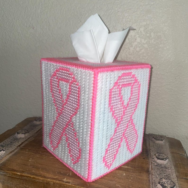 Pink Ribbon Tissue Awareness Ribbon Tissue Box Cover: Breast Cancer, Lupus, Alzheimer's - Etsy