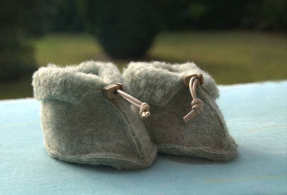 shoes made from sheep wool