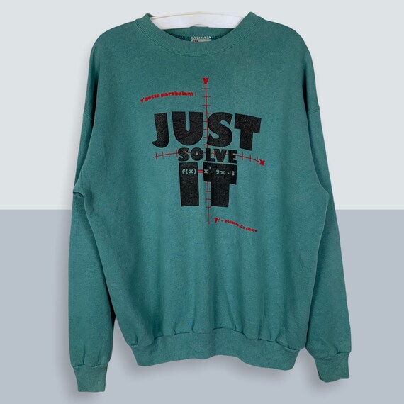 Vintage 90s Algorithm Just Solve It Sweatshirt - image 1