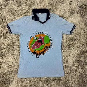 RARE Vintage 1982 The Rolling Stones Madrid Tour Tee T - Shirt 80s