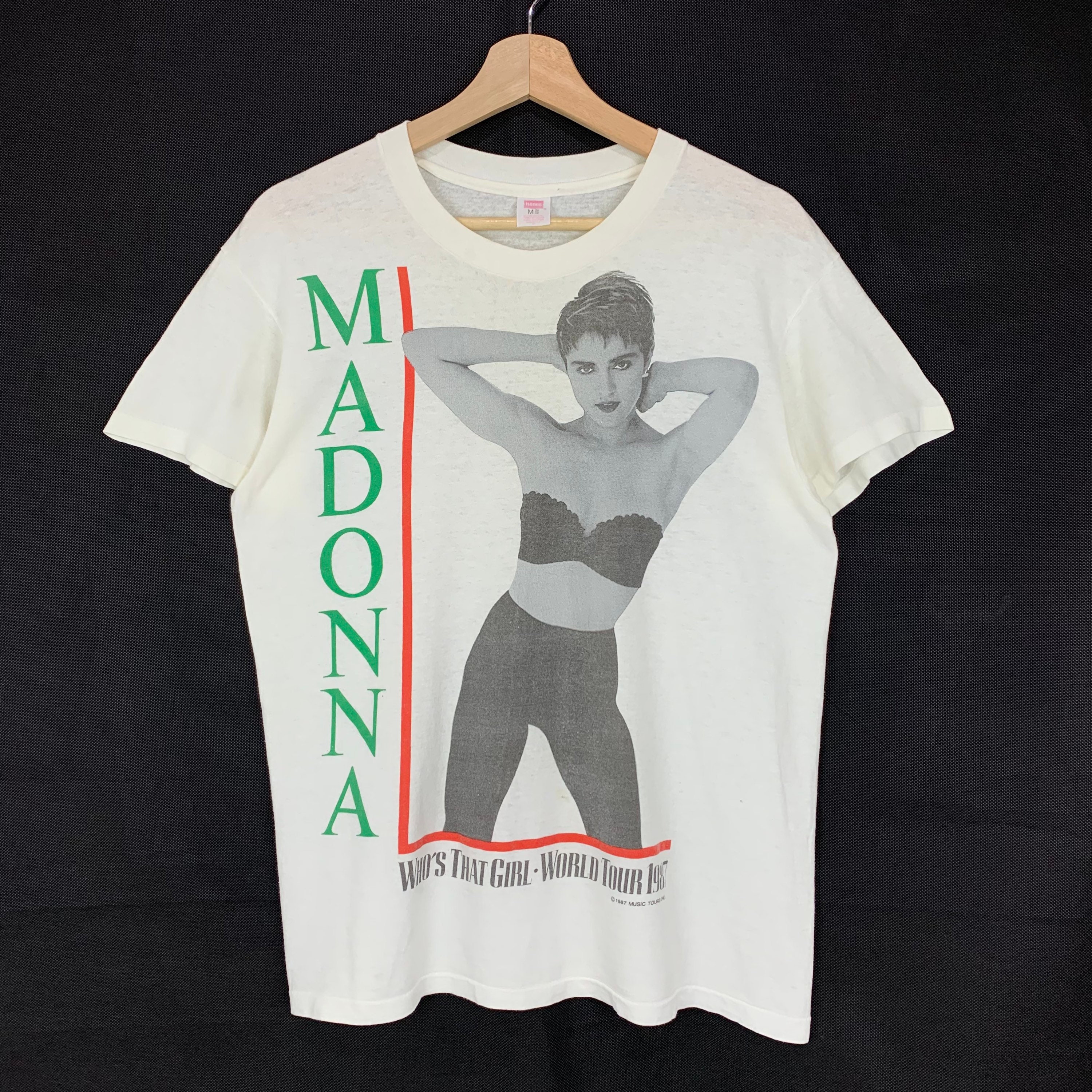 Discover Vintage 1987 Madonna "Who's That Girl" Tour Tee T - Shirt 80s