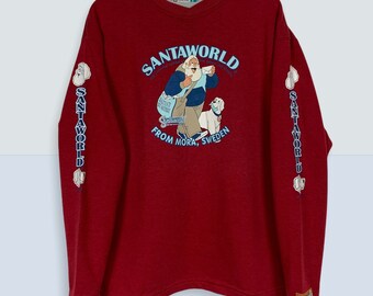 Vintage 1984 Santa World Sweden Sweatshirt 80s
