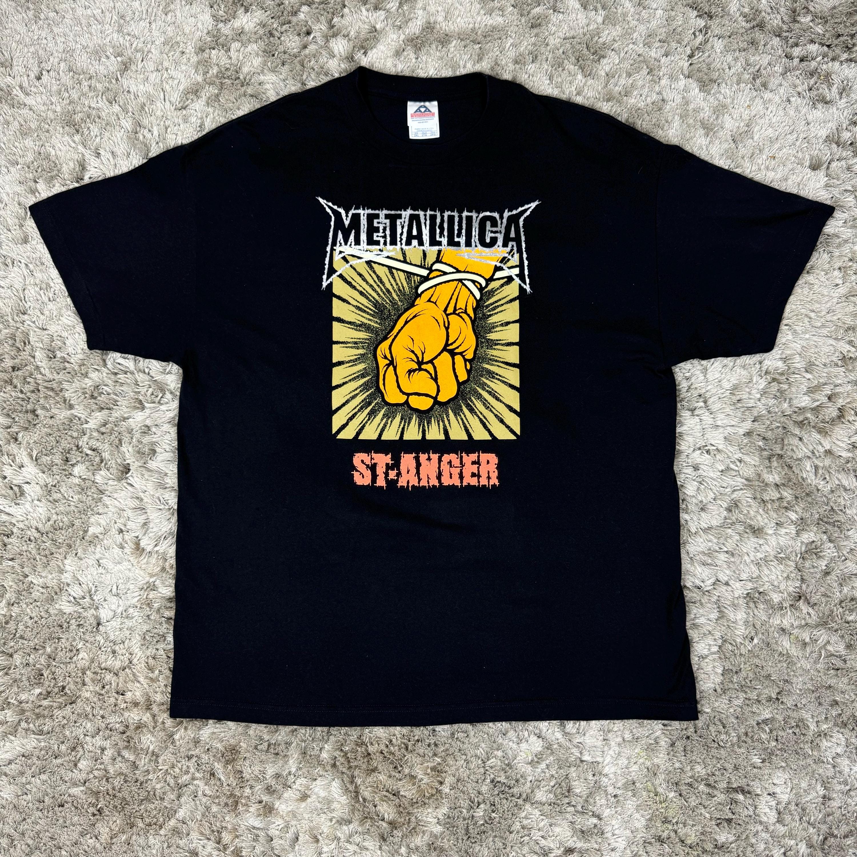 メタリカ ビンテージST. ANGER Tシャツ 2003年ツアー　ＸＬ vintage-2003-metallica-st-