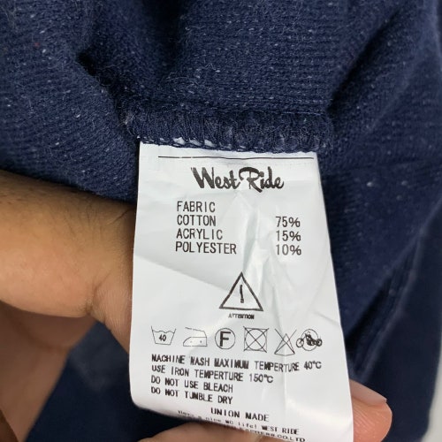 West Ride Cycle Togs Jacket Denim shops wear Indigo Japan