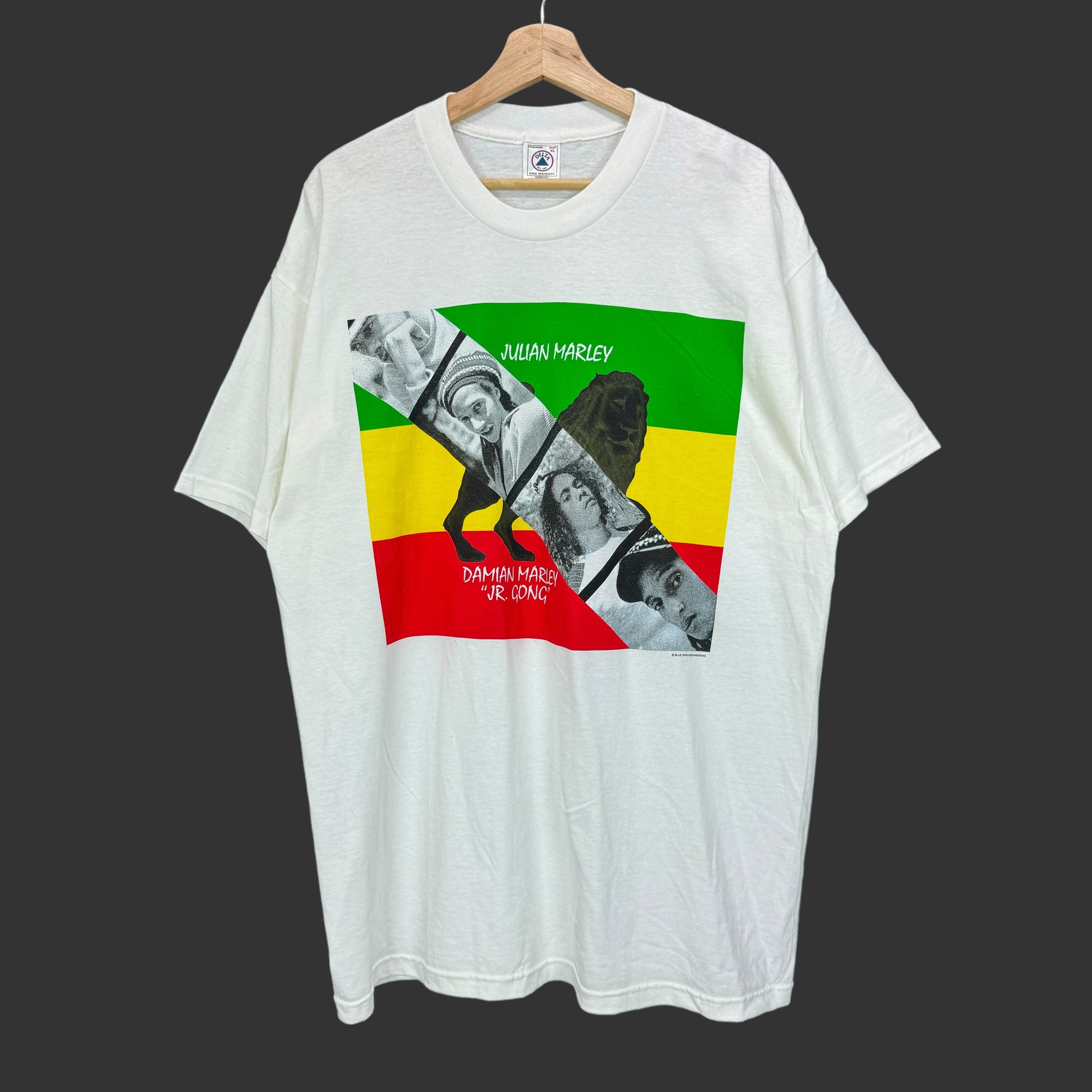 Vintage 90s Julian & Damian Marley Tee T - Shirt Rasta Ghetto 