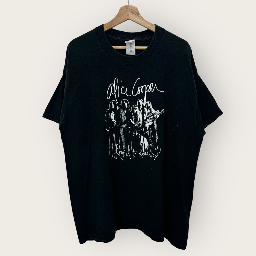 90s alice cooper vintage tシャツ Vintage 90s Alice Cooper Love It to Death Tee T -shirt - Etsy