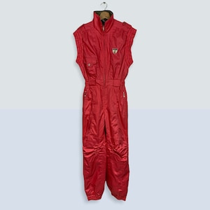 Vintage 90s Ellesse Sleeveless Coverall Jumpsuit Rompers