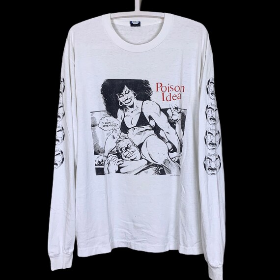 Vintage 90s Poison Idea Tee T - Shirt XL Hardcore