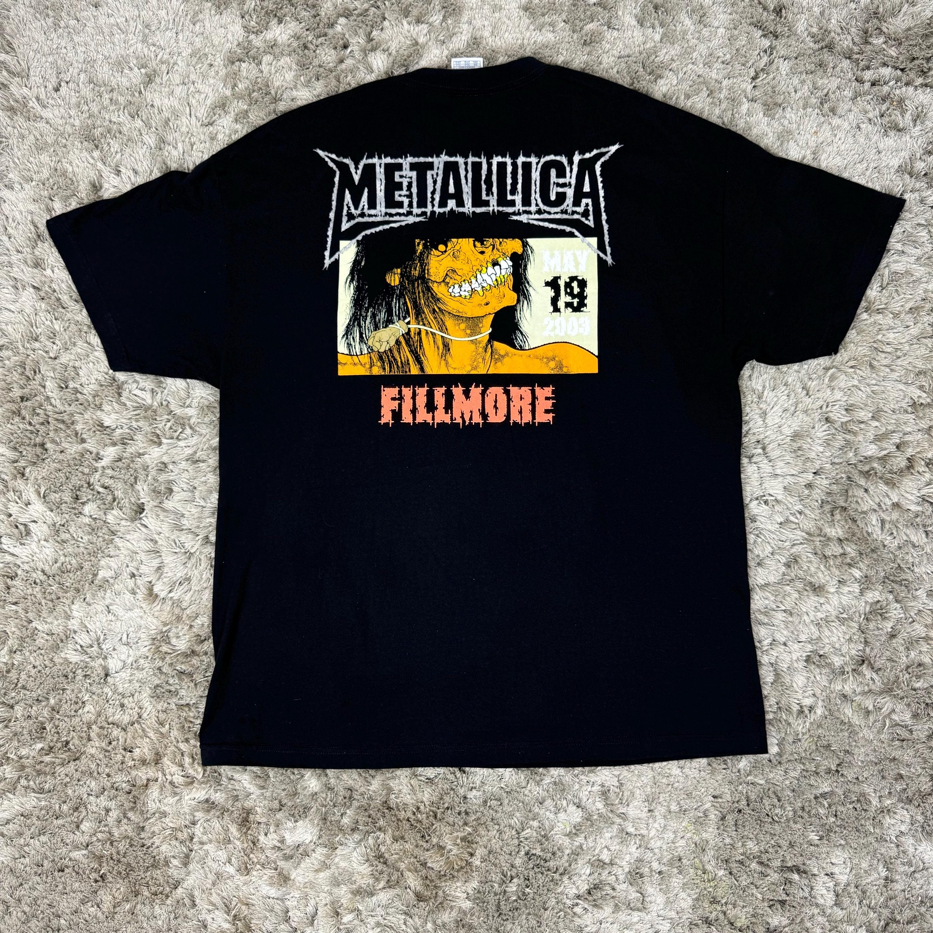 LLICA メタリカ　ST.ANGER M 2003 Tシャツ Vintage 2003 Metallica St Anger 19th Tour Tee T - Shirt - Etsy