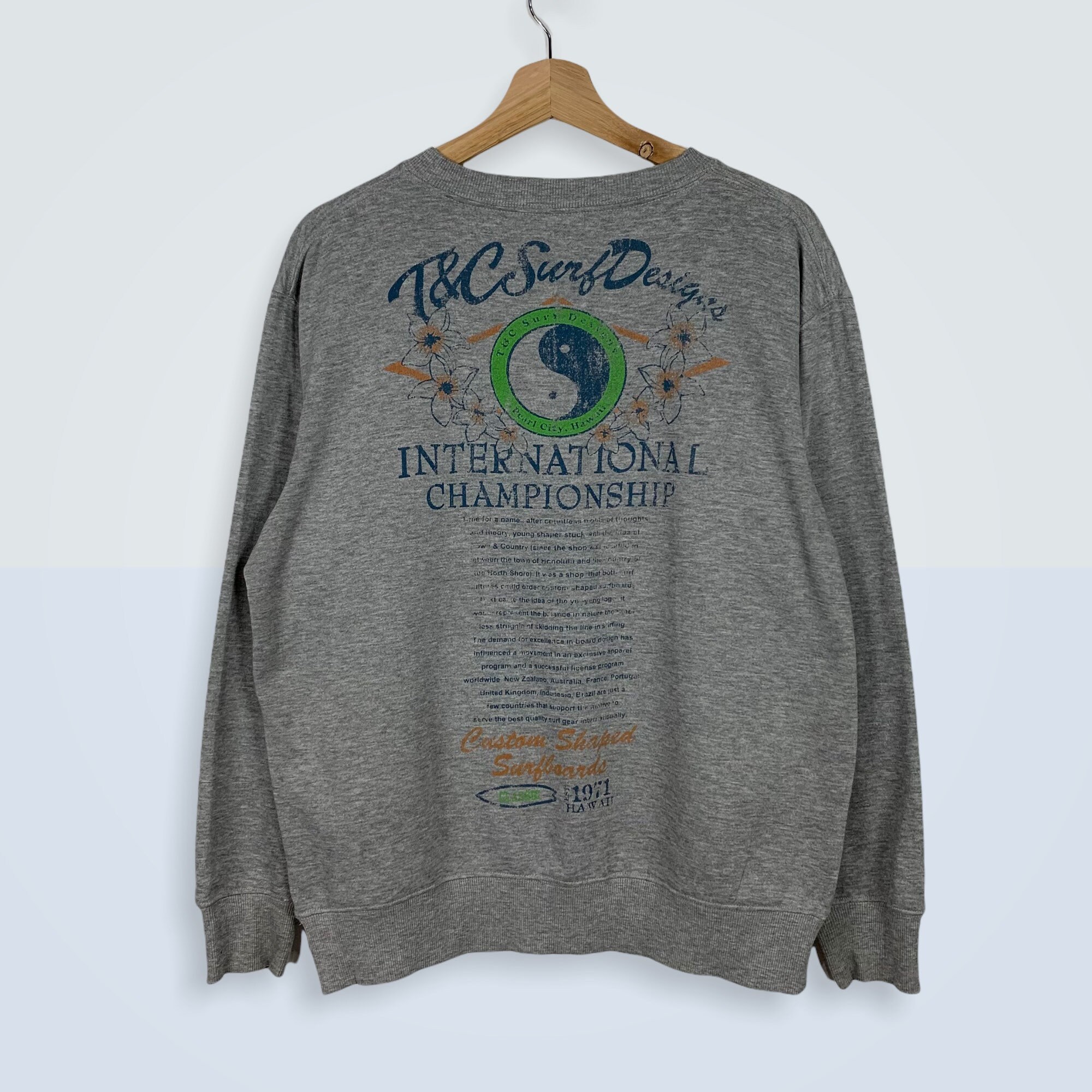 Vintage T&C Surf Design Sweatshirt - Etsy