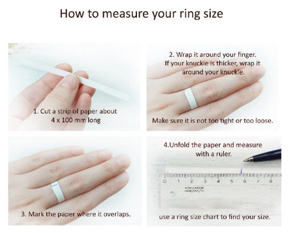 Measure Your Ring Size - Silvery