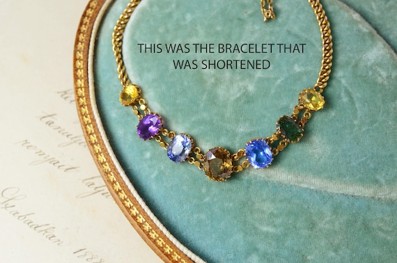 ANTIQUE Victorian Oval Crown Setting Ruby Paste P… - image 8