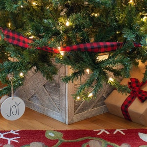 Christmas Tree Collar, Christmas Tree Box, Tree Collar, Christmas Tree Stand, Xmas Tree Skirt, Rustic Tree Skirt, Farmhouse Tree Skirt