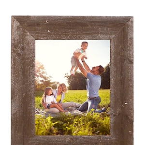 BarnwoodUSA | Farmhouse Picture Frame | 3 Inch Wide Molding | 100% Reclaimed Wood | Espresso