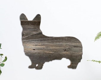 Wood Dog Cutout Silhouette | Reclaimed Wood Pet Wall Art or Wall Leaner | Man's Best Friend, Furry Companion, Puppy Decor, Dog Mom, Dog Dad