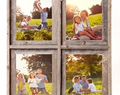 BarnwoodUSA Signature 4 Collage Photo Frame - 100 Genuine Reclaimed Wood