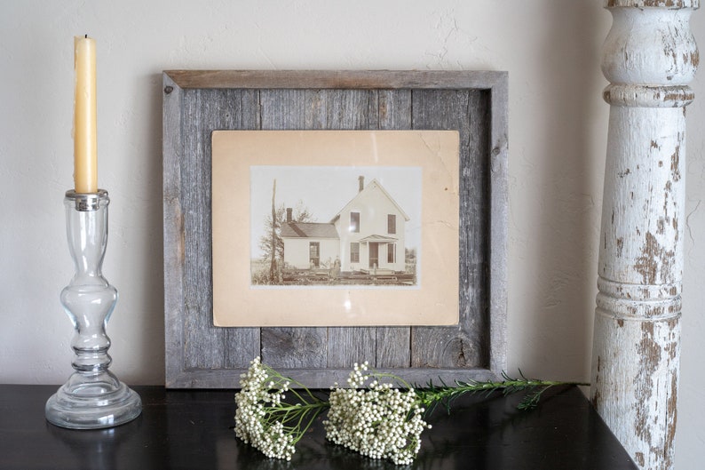 Unique Rustic Wood Picture Frame, Wood Picture Frame, Wood Photo Frame, Wooden Picture Frame, 5x7, 8x10, 8.5x11 Plank Picture Frame image 6