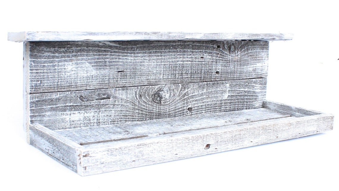 Barnwood Rustic Wooden Shelves Painted Wood Shelf Hanging Etsy