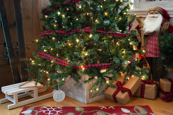 Christmas Tree Collar, Christmas Tree Box, Tree Collar, Christmas Tree Stand, Xmas Tree Skirt, Rustic Tree Skirt, Farmhouse Tree Skirt