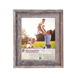 BarnwoodUSA Signature Picture Frame 100/% Reclaimed Wood