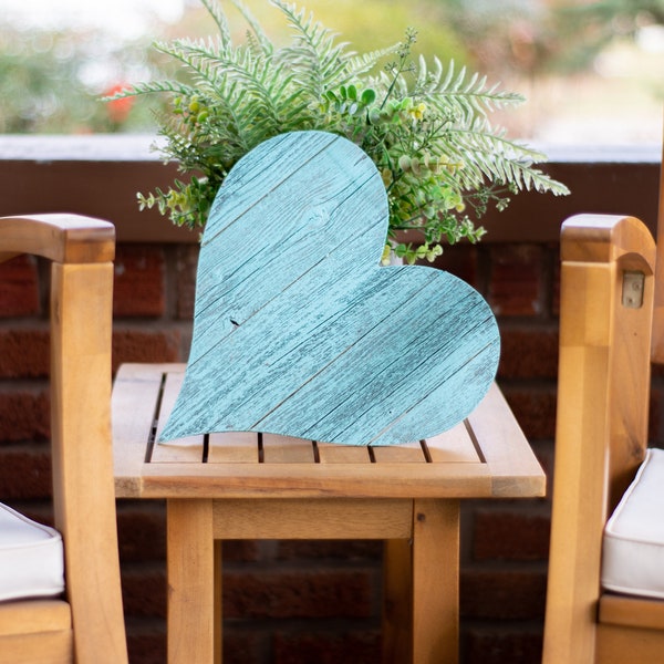 Wood Heart | Farmhouse Wood Heart | Rustic Reclaimed Wood | Valentine's Day, Mother's Day, Wedding,  Any Day to Express Love | Hang