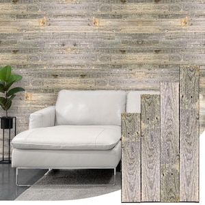 Reclaimed Wood Wall Planks for Nail Up Application | Real Wood Rustic Farmhouse Barnwood Board Panels | DIY Solution for Shiplap Style Wall