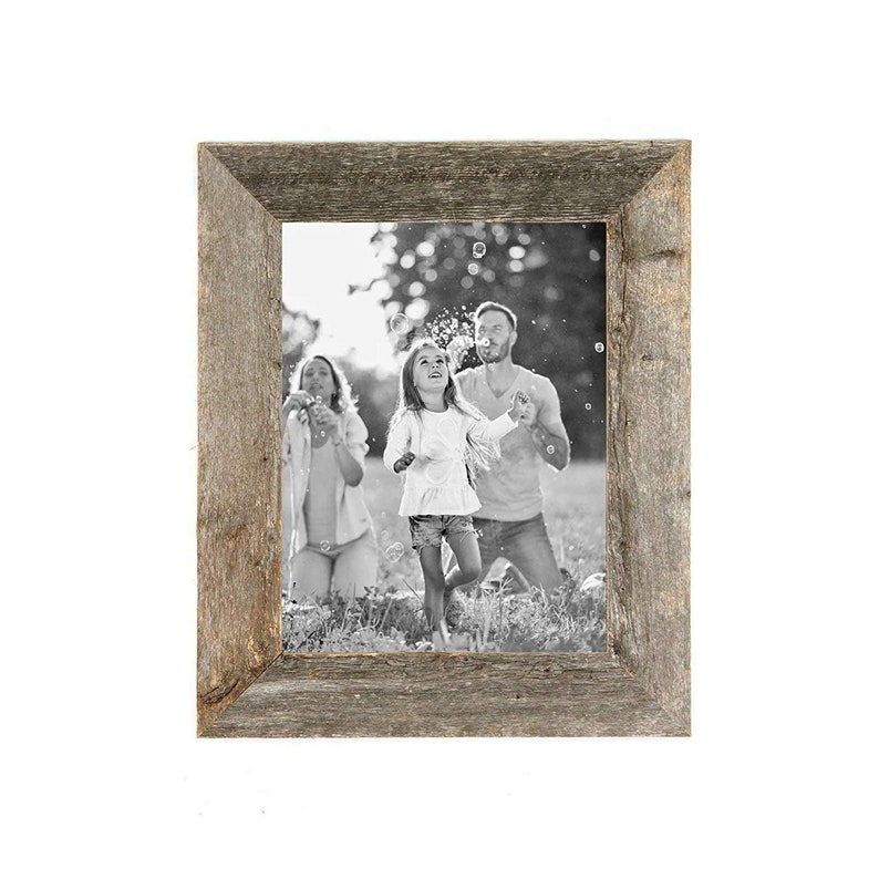 Barnwoodusa Rustic 21 X 22 36 Custom Picture Frame 1 2 Inch Wide 100 Reclaimed Wood Weathered Gray